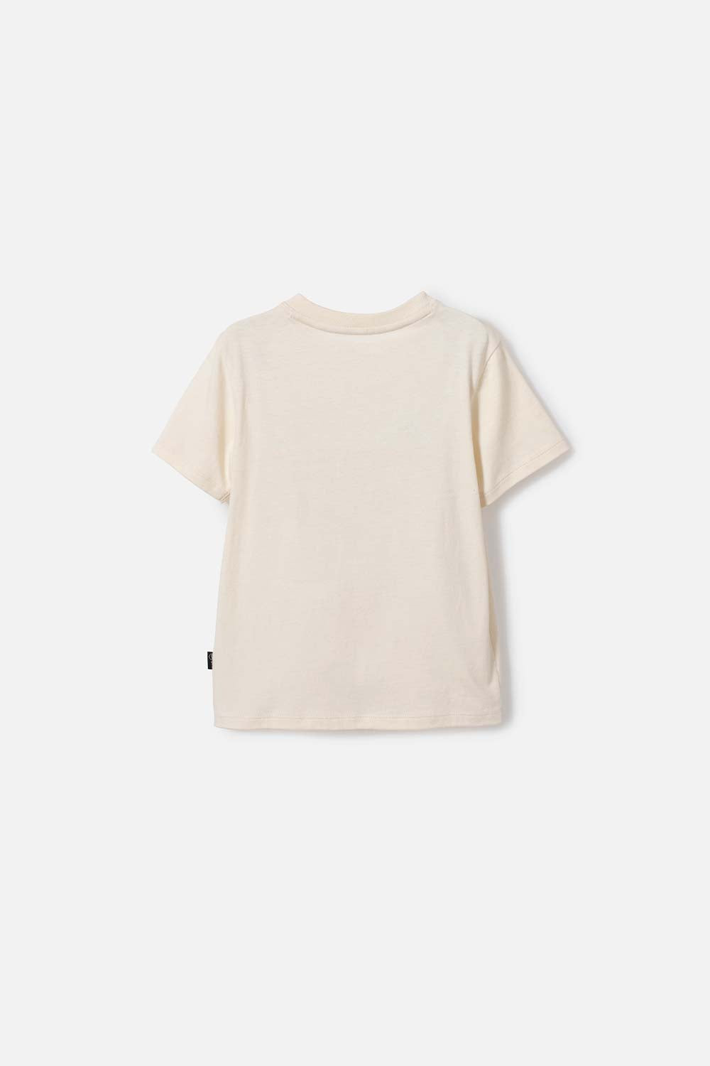 CAMISETA DE JURASSIC WORLD CAFÉ MANGA CORTA PARA NIÑO 2T A 5T