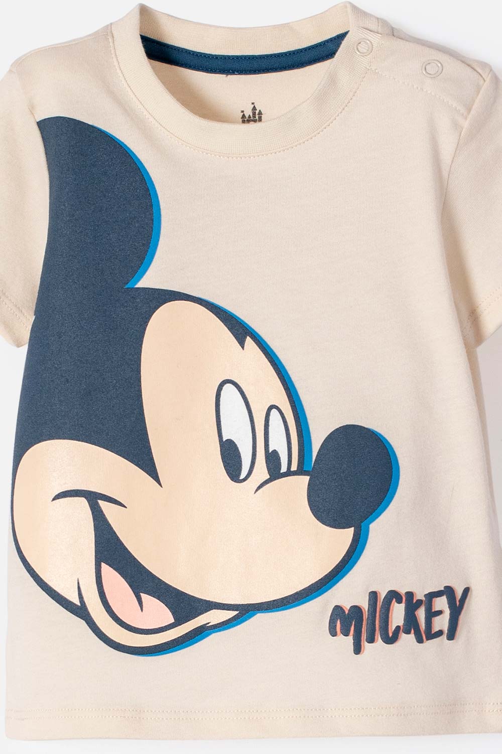 CAMISETA DE MICKEY MOUSE MARFIL OSCURO MANGA LARGA PARA NIÑO 2T A 5T
