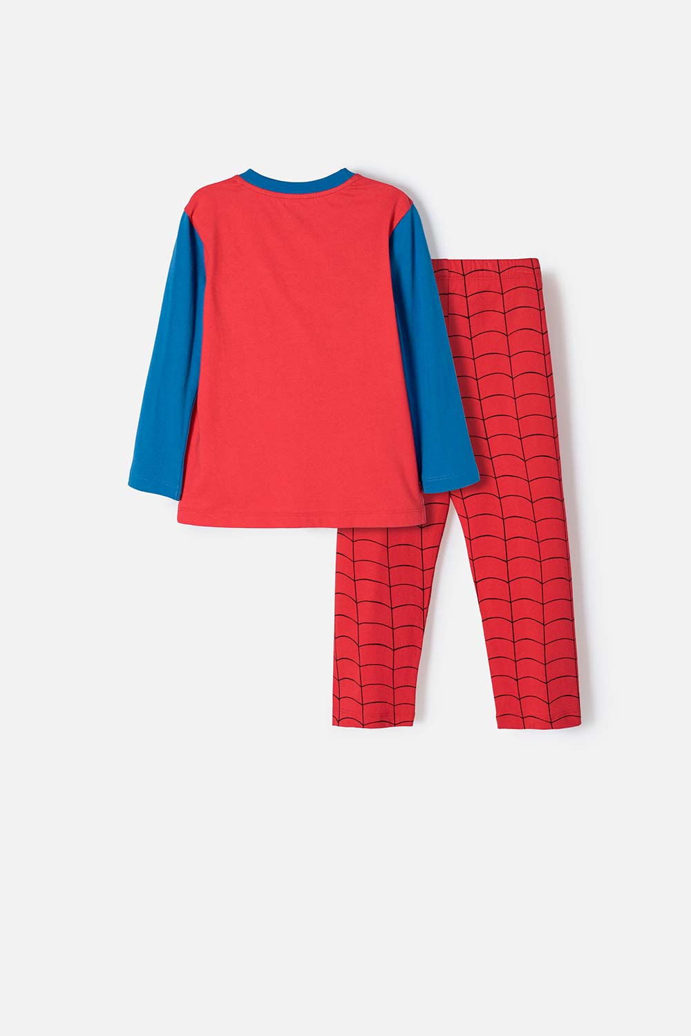 PIJAMA DE SPIDER-MAN CON PANTALÓN LARGO ROJO PARA NIÑO 2T A 5T