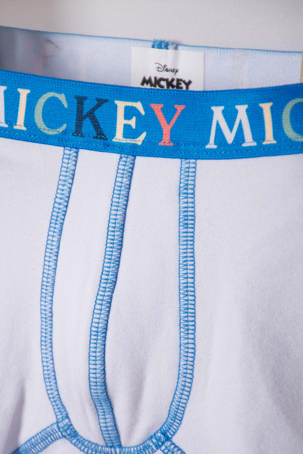 PACK X2 BÓXER DE MICKEY MOUSE BLANCO Y MARFIL OSCURO PARA NIÑO 2T A 5T