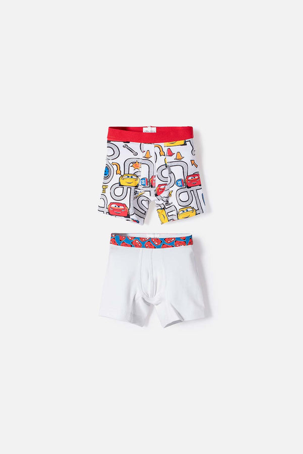 PACK X2 BOXER DE CARS MULTICOLOR PARA NIÑO 2T A 6T