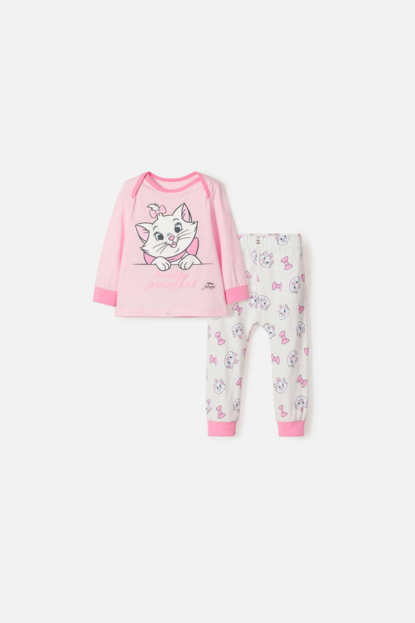 PIJAMA DE LA GATA MARIE MULTICOLOR PARA BEBÉ NIÑA