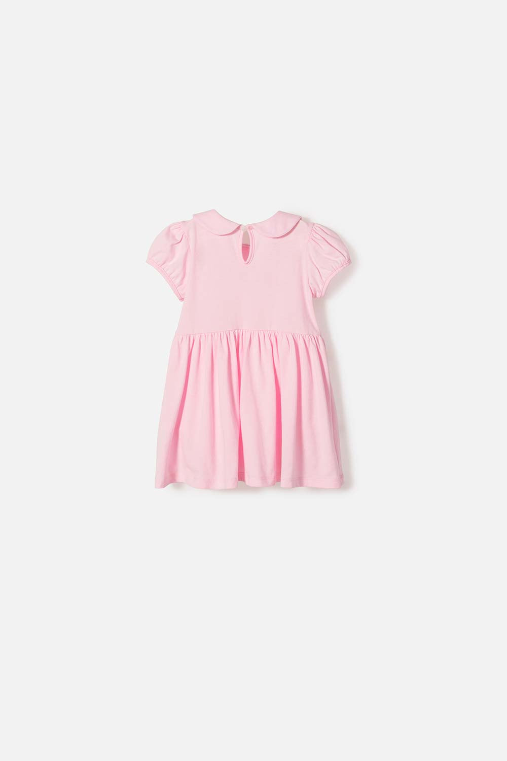 VESTIDO DE LA GATA MARIE CON BODY ROSADO PARA BEBÉ NIÑA