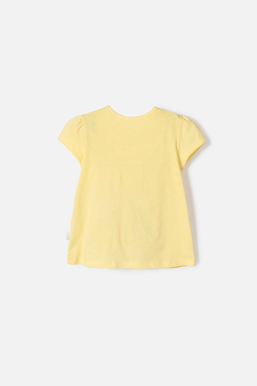 CAMISETA DE SNOOPY MANGA CORTA AMARILLA PARA NIÑA 2T A 5T