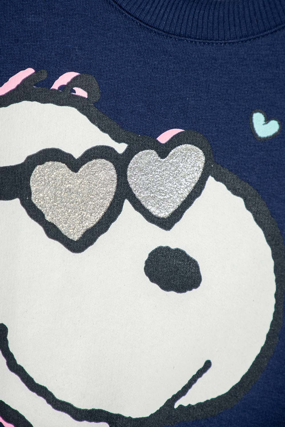 BUZO DE SNOOPY CERRADO AZUL PARA NIÑA 2T A 5T