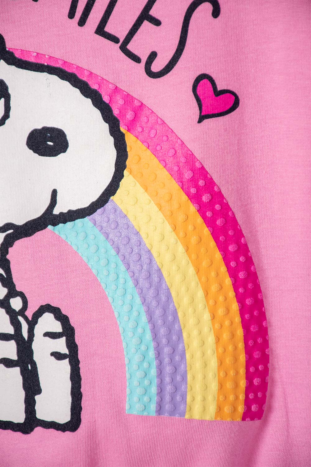 CAMISETA DE SNOOPY MANGA CORTA PARA NIÑA 2T A 5T