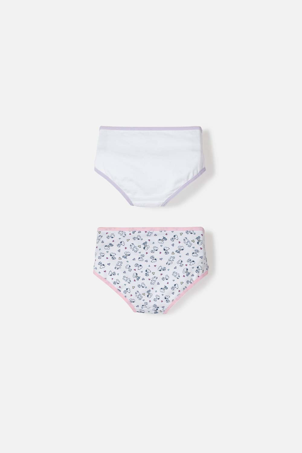 PACK X2 PANTIES DE SNOOPY MULTICOLOR PARA NIÑA 2T A 5T