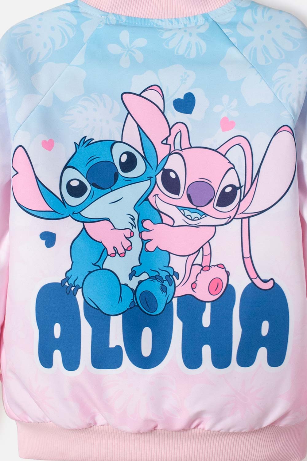 CHAQUETA DE STITCH CON CIERRE MULTICOLOR PARA NIÑA 2T A 5T