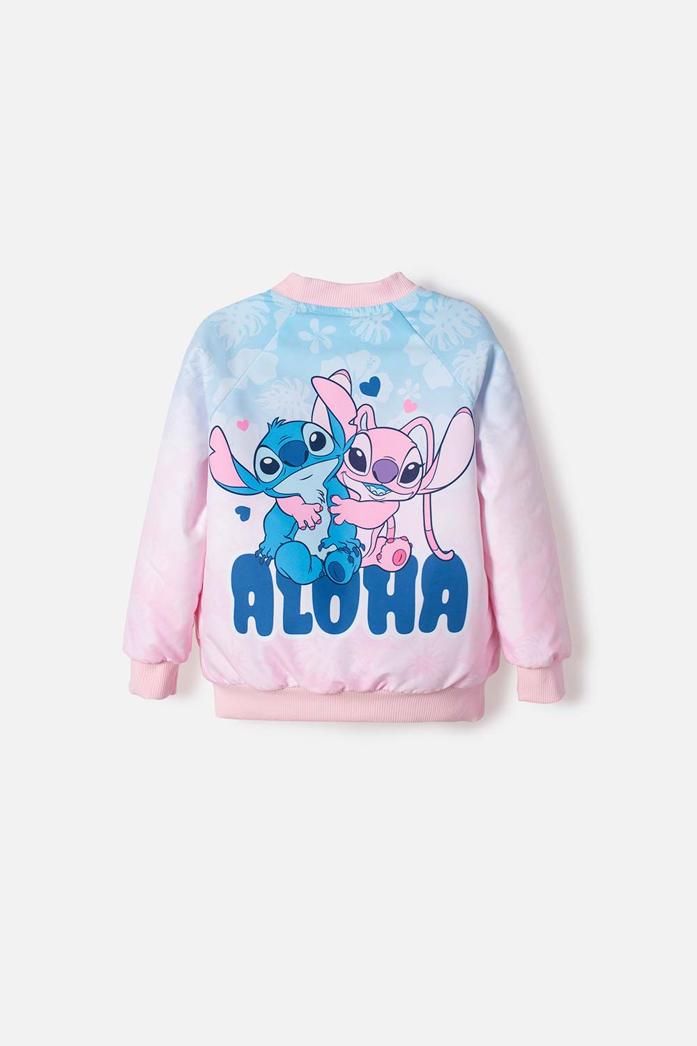 CHAQUETA DE STITCH CON CIERRE MULTICOLOR PARA NIÑA 2T A 5T
