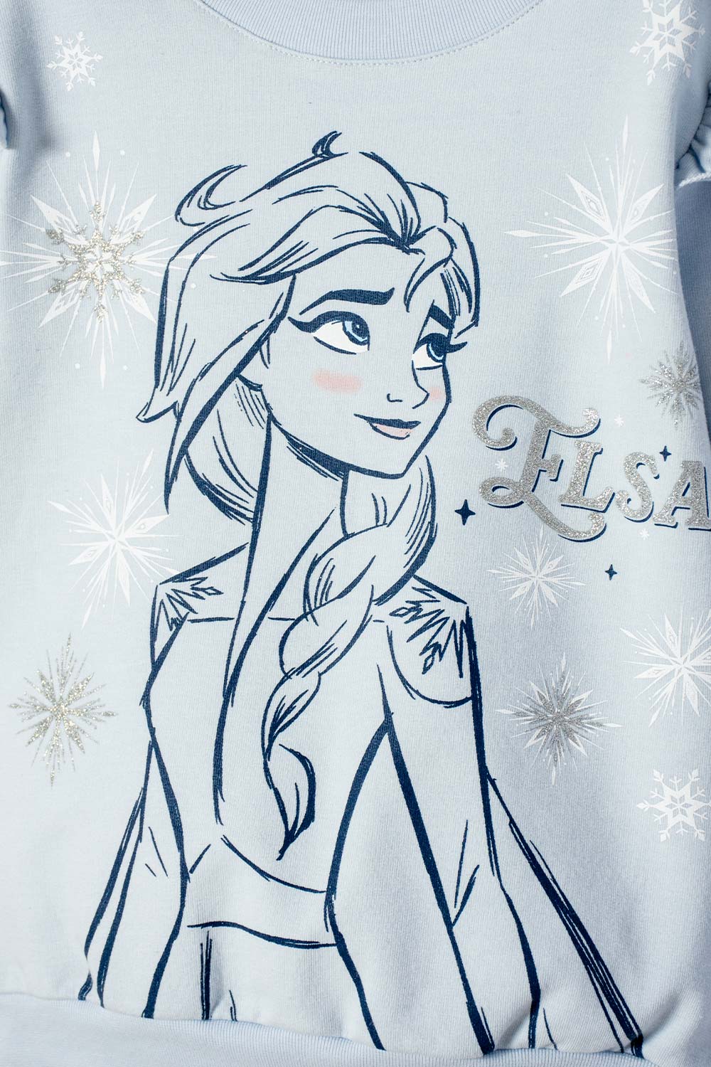 BUZO DE FROZEN CERRADO AZUL PARA NIÑA 2T A 6T