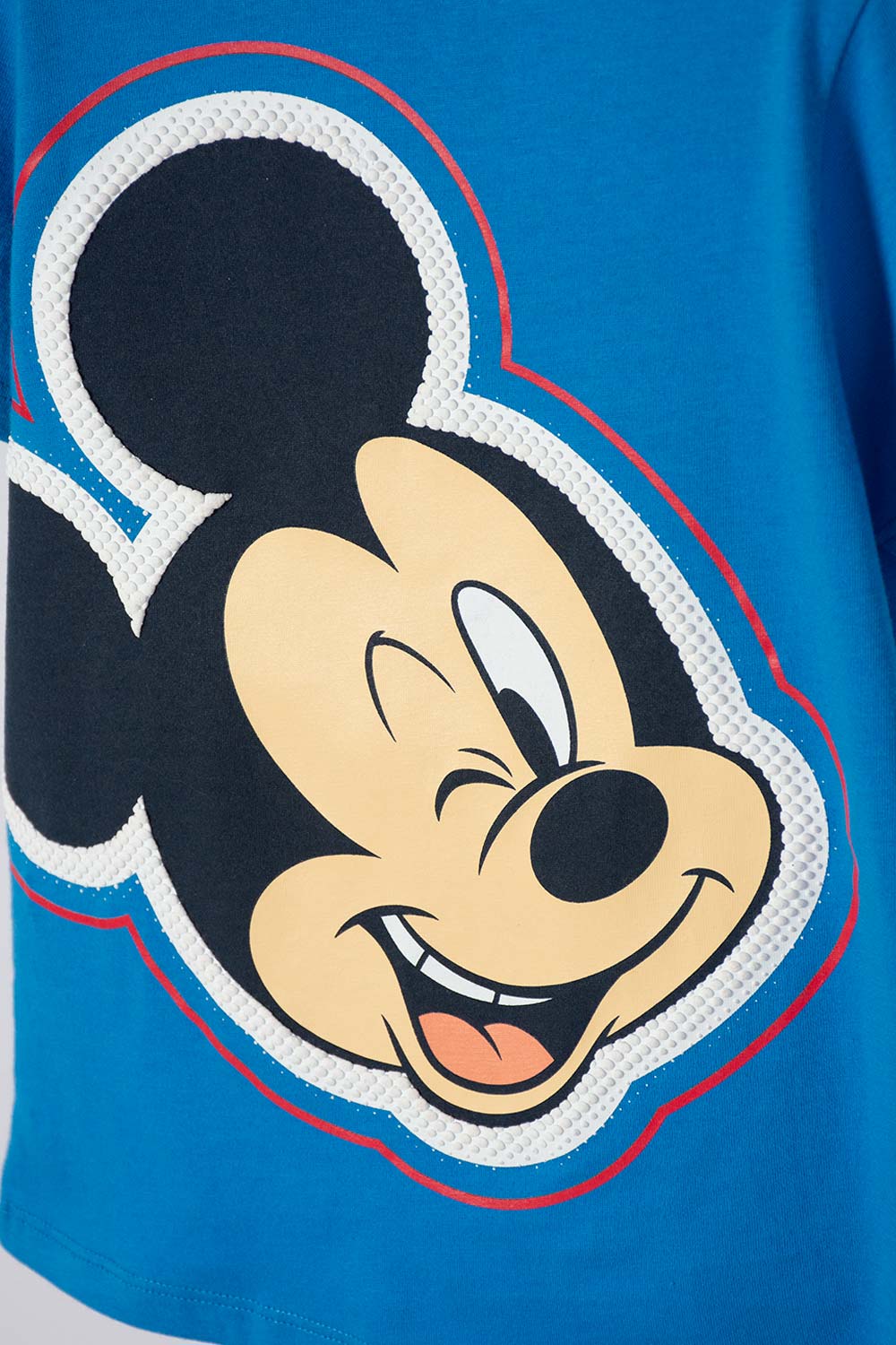 CAMISETA DE MICKEY MOUSE MANGA CORTA AZUL PARA NIÑO 2T A 6T