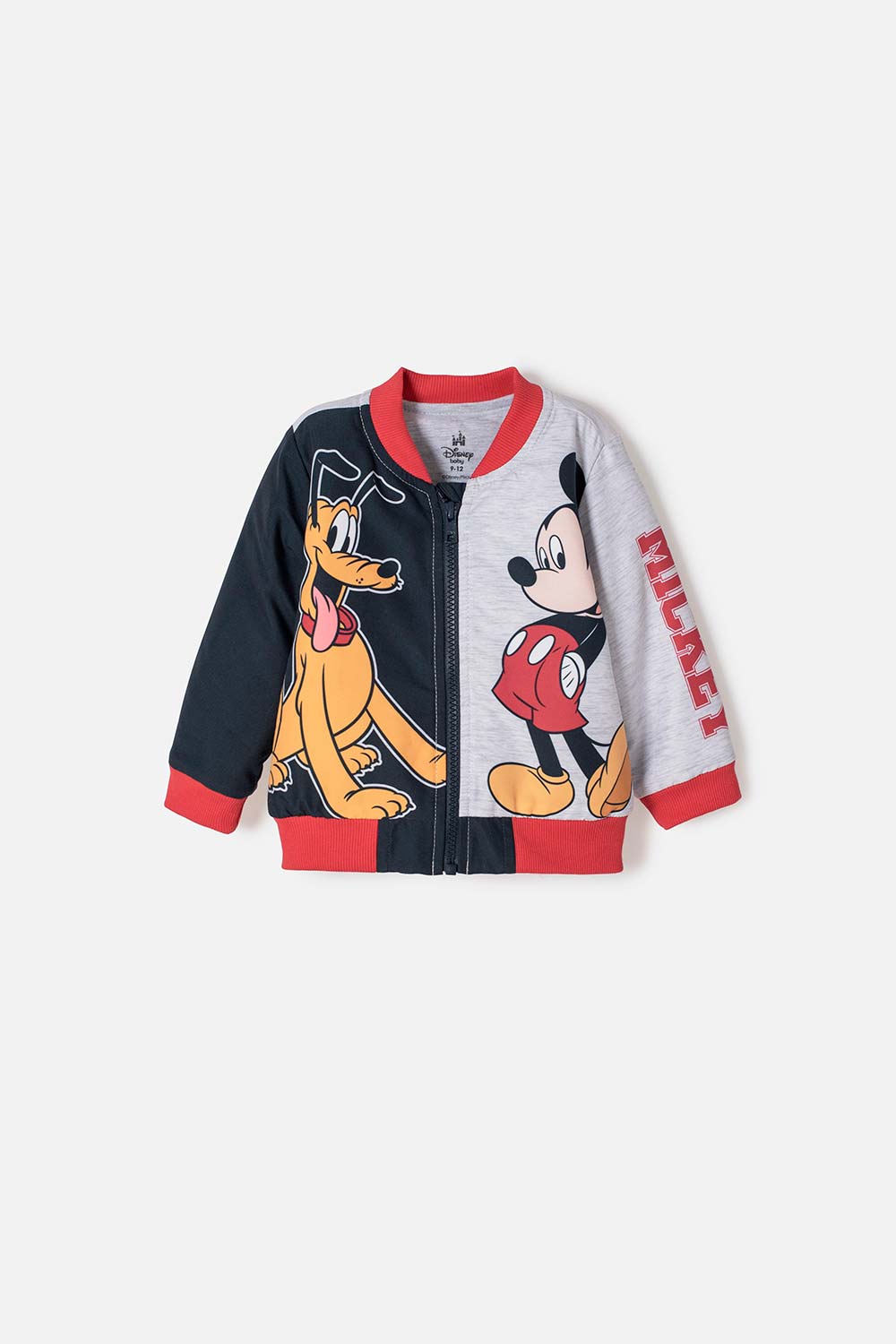 CHAQUETA DE MICKEY MOUSE CON CIERRE MULTICOLOR PARA BEBÉ NIÑO
