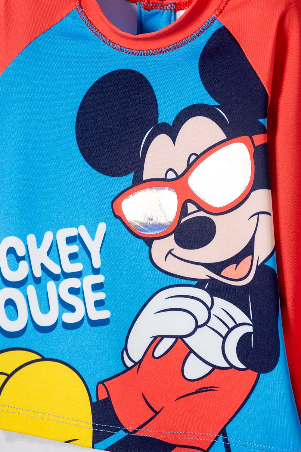 CONJUNTO DE BAÑO DE MICKEY MULTICOLOR PARA BEBÉ NIÑO