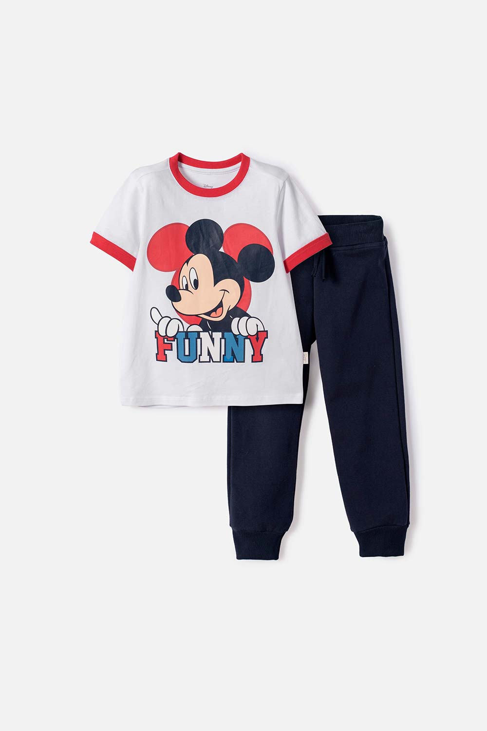 CONJUNTO DE MICKEY MOUSE CON PANTALÓN LARGO MULTICOLOR PARA NIÑO 2T A 6T