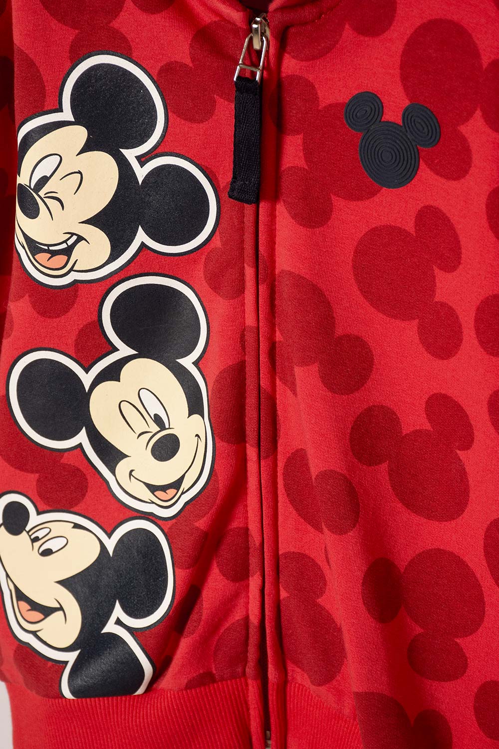 BUZO DE MICKEY MOUSE CON CAPUCHA ROJO PARA NIÑO 2T A 6T