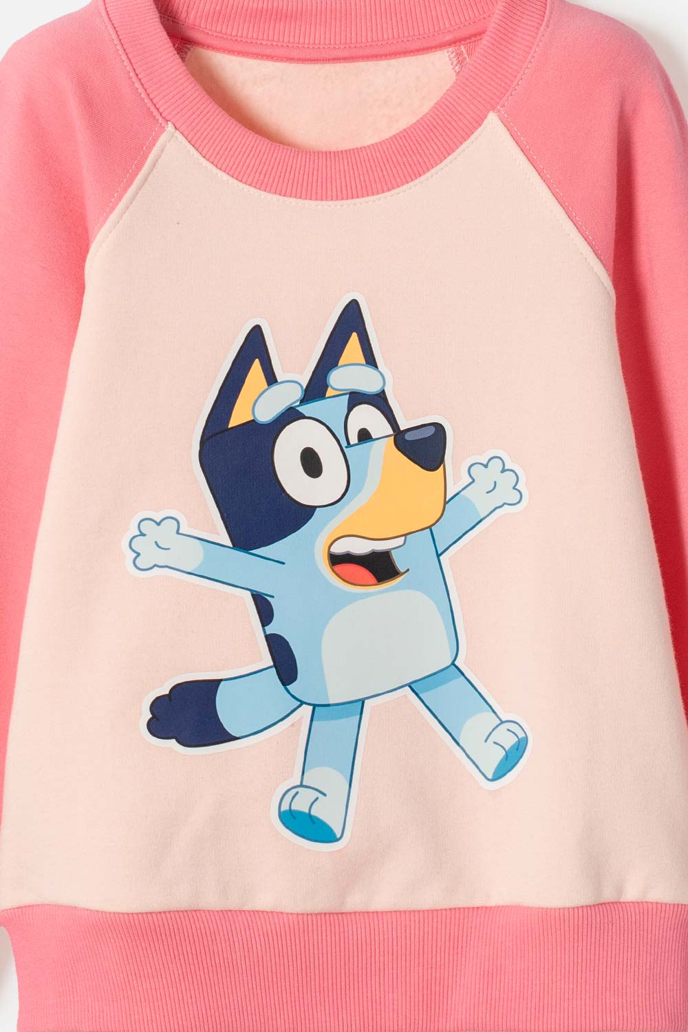 CONJUNTO DE BLUEY CON PANTALÓN LARGO ROSADO PARA NIÑA 2T A 6T