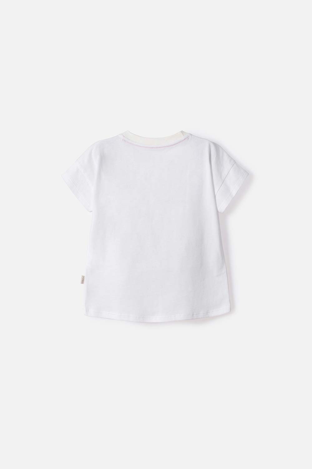 CAMISETA DE CINNAMOROLL MANGA CORTA BLANCO PARA NIÑA 2T A 6T
