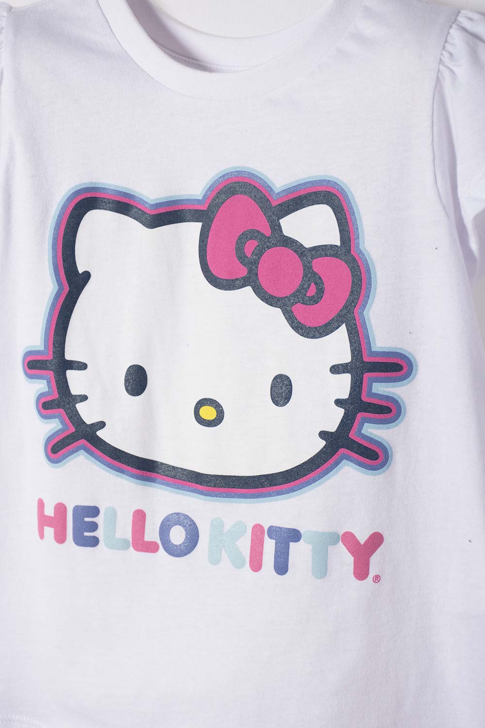 PIJAMA DE HELLO KITTY PANTALÓN LARGO MULTICOLOR PARA NIÑA 2T A 6T