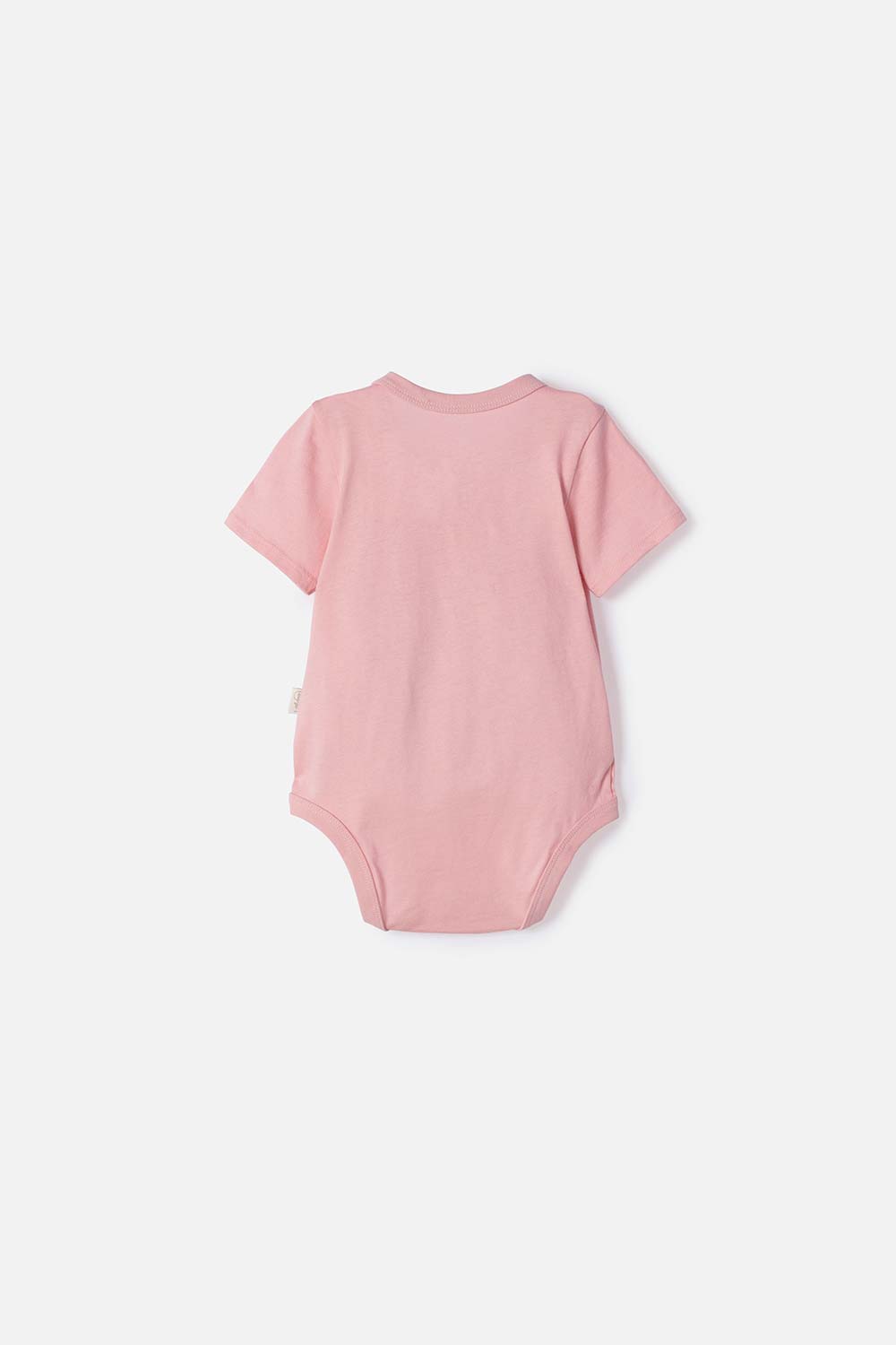 BODY DE BAMBI MANGA CORTA ROSADO PARA BEBÉ NIÑA