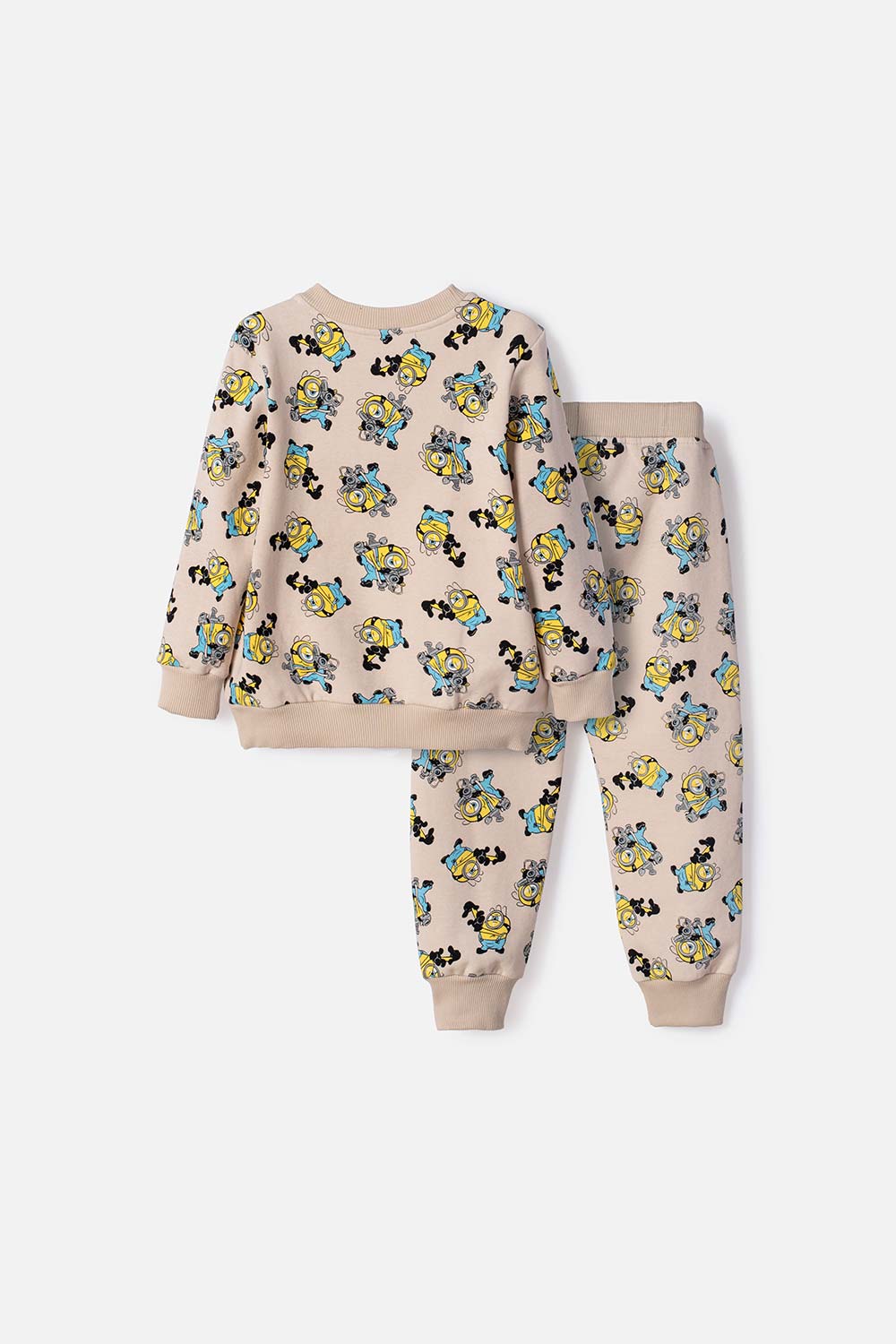 CONJUNTO LOS MINIONS PANTALÓN LARGO CAQUI PARA NIÑO 2T A 6T
