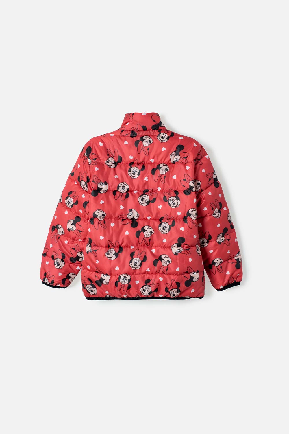 CHAQUETA DE MINNIE MOUSE CON CIERRE FRONTAL ROJO PARA NIÑA 2T A 6T