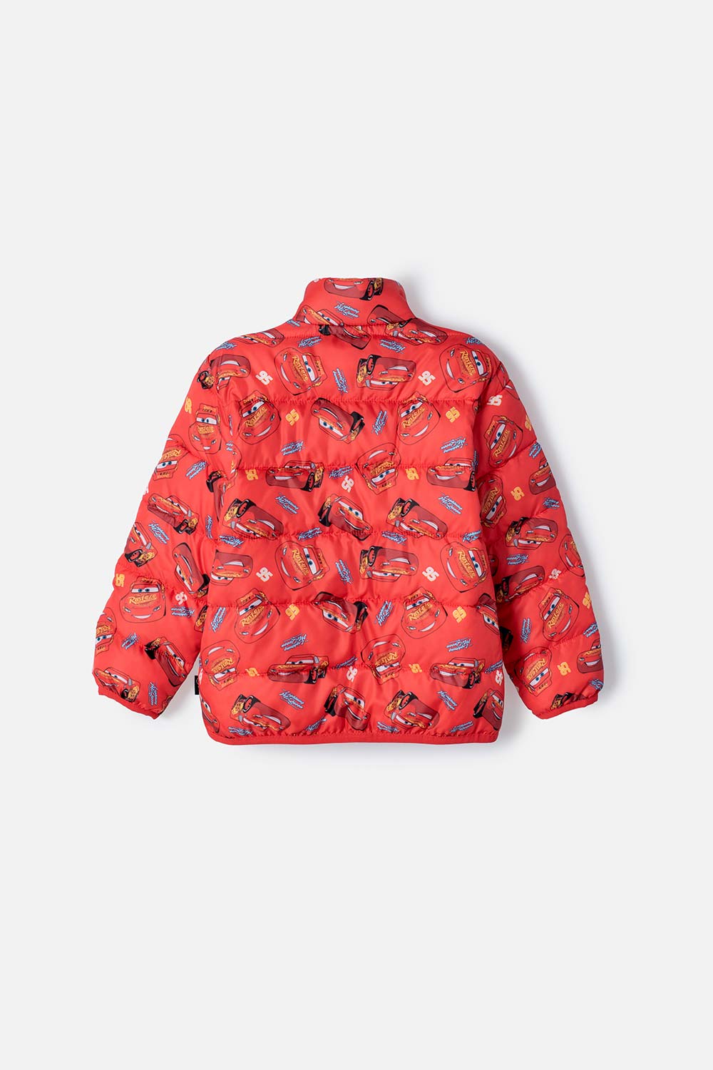 CHAQUETA DE CARS CON CIERRE FRONTAL ROJO PARA NIÑO 2T A 6T
