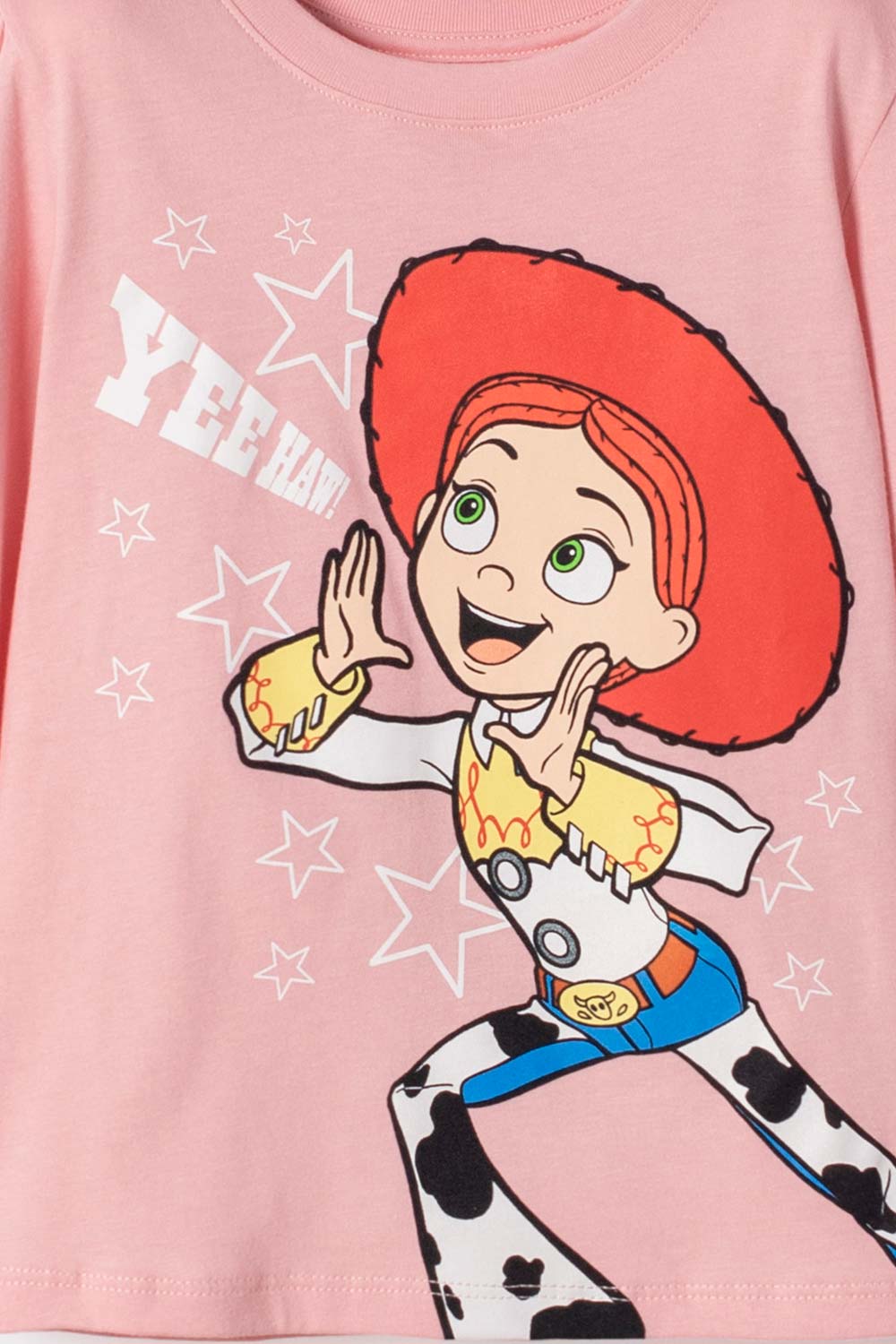 CAMISETA DE TOY STORY MANGA LARGA ROSADA PARA NIÑA 3T A 6T