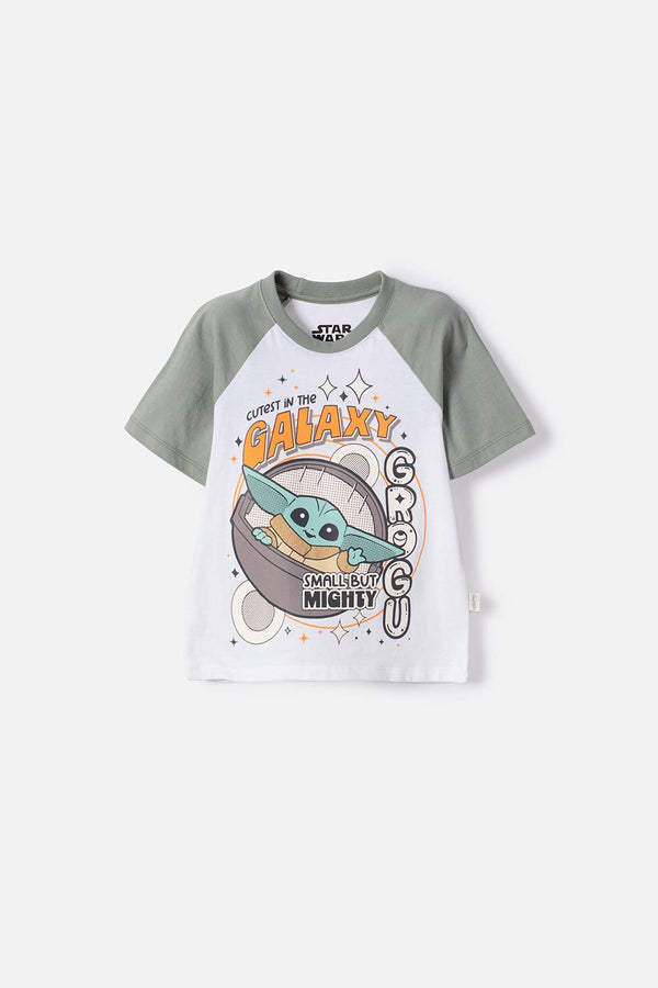 CAMISETA DE MANDALORIAN MANGA CORTA MULTICOLOR PARA NIÑO 2T A 6T