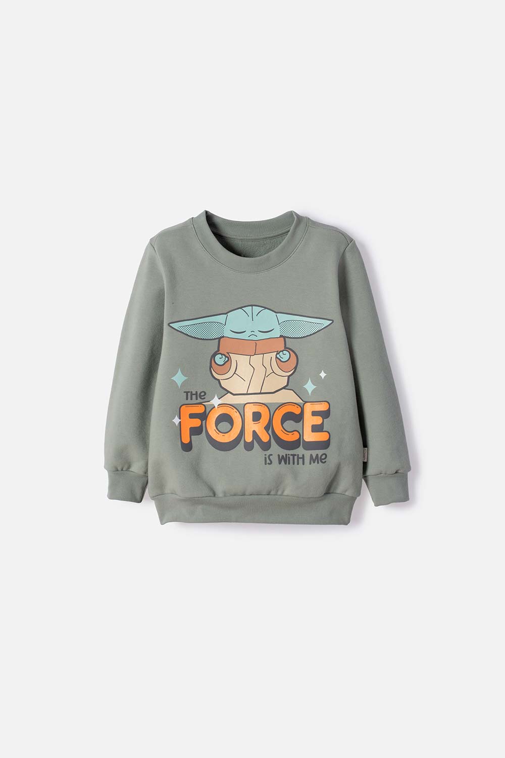 BUZO DE MANDALORIAN CERRADO VERDE PARA NIÑO 2T A 6T