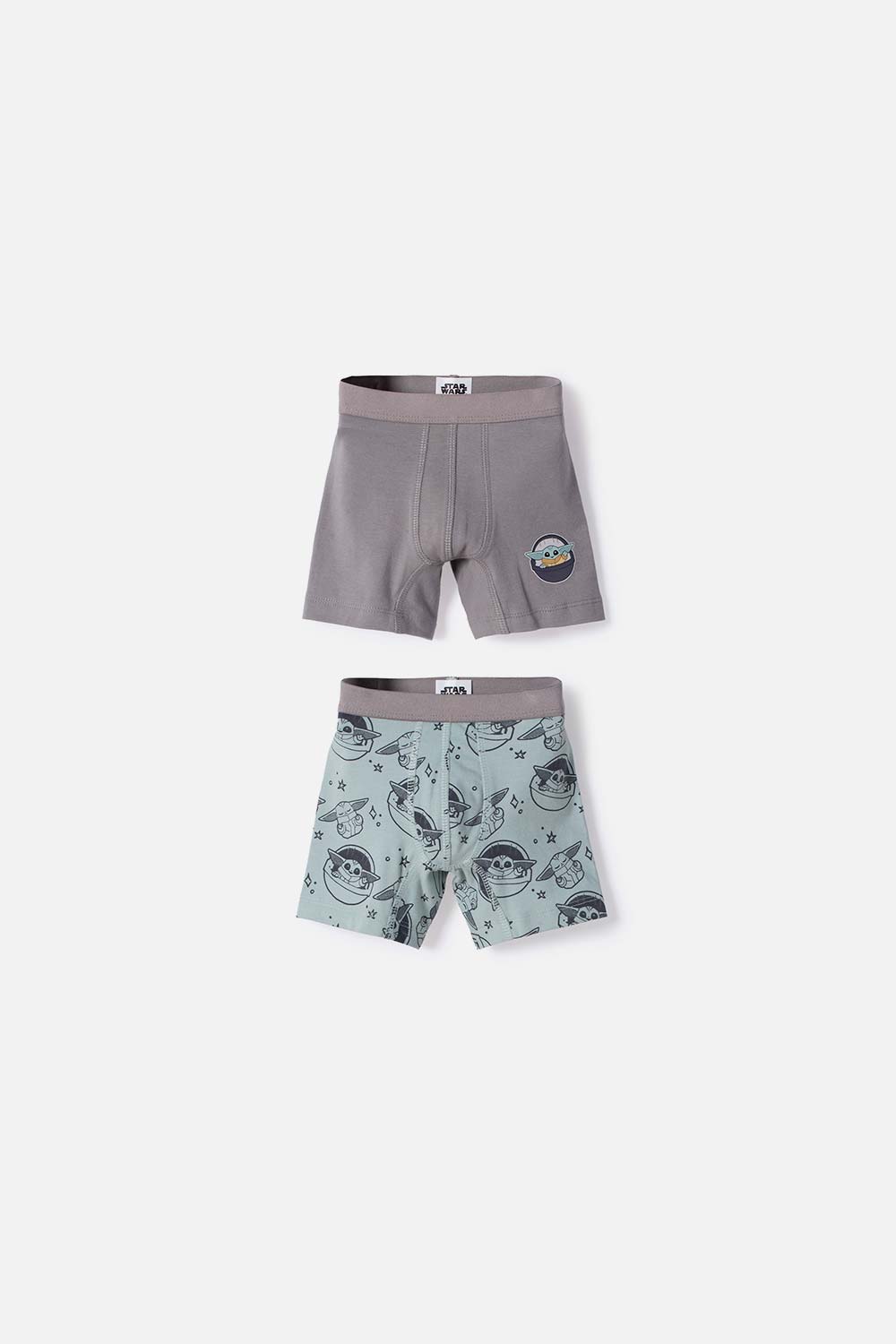 PACK X2 BOXER DE MANDALORIAN MULTICOLOR PARA NIÑO 2T A 6T