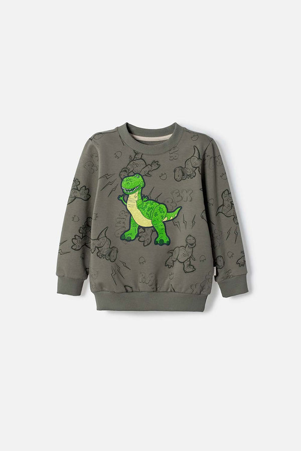 BUZO DE TOY STORY CERRADO VERDE PARA NIÑO 2T A 6T