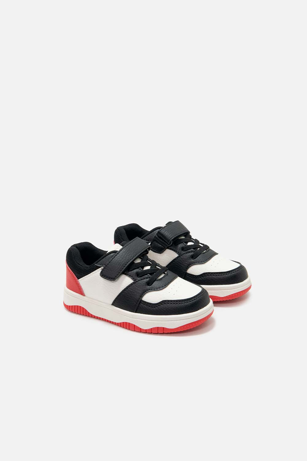 TENIS DE MIC BLANCO ROJO Y NEGRO PARA NIÑO