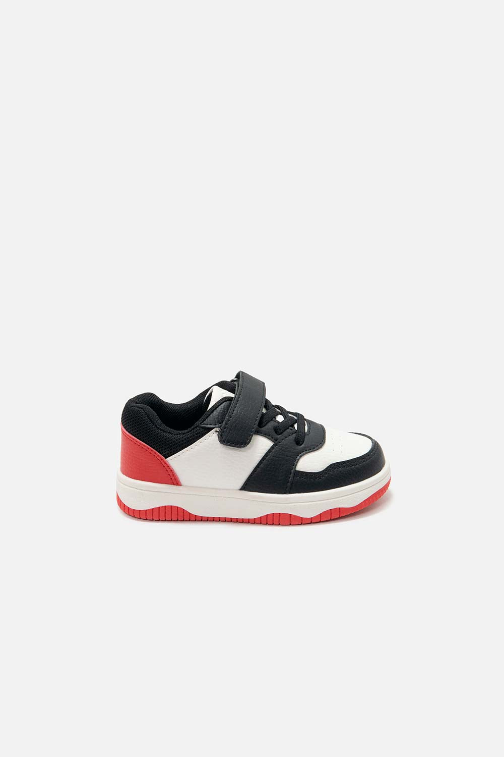 TENIS DE MIC BLANCO ROJO Y NEGRO PARA NIÑO