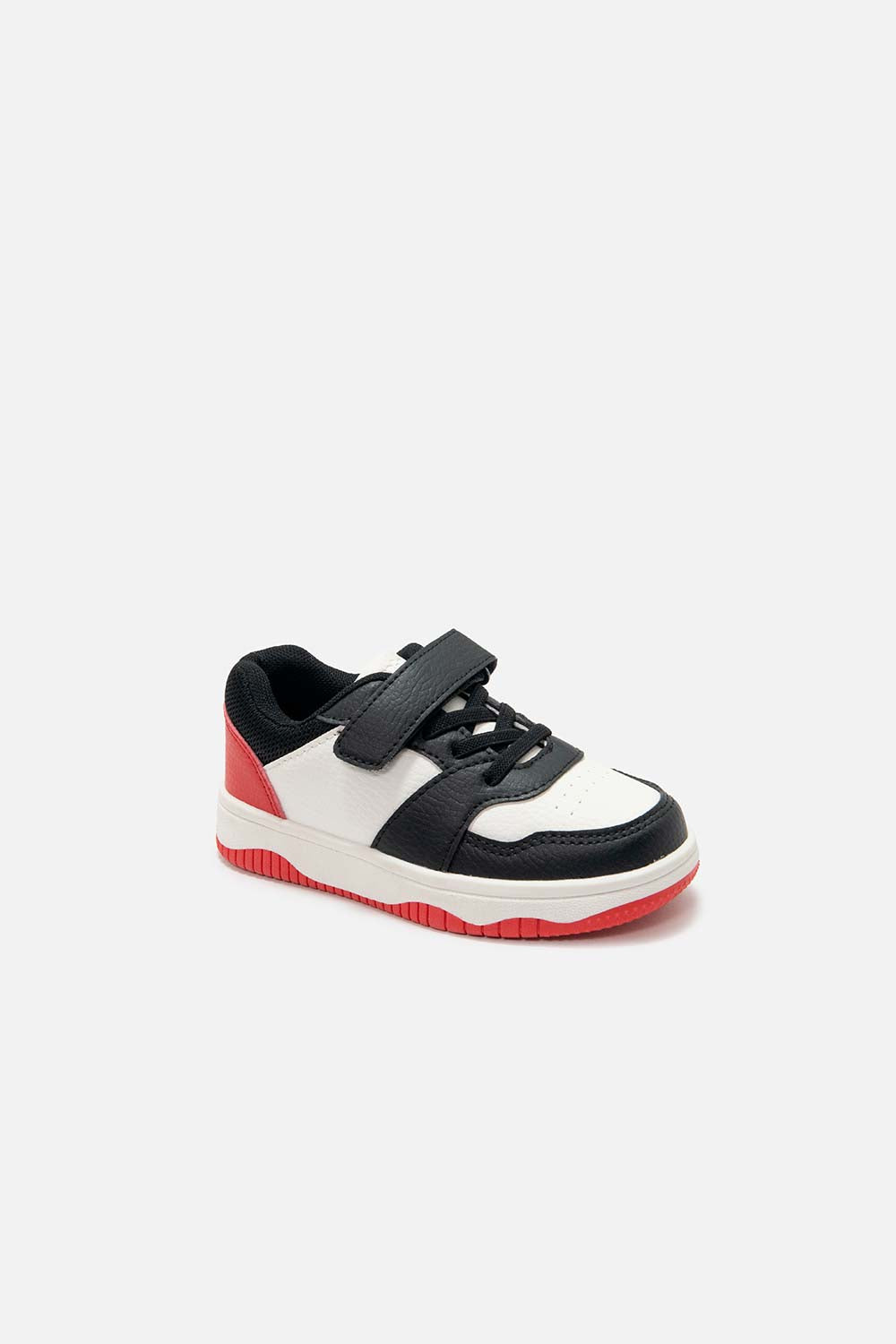 TENIS DE MIC BLANCO ROJO Y NEGRO PARA NIÑO