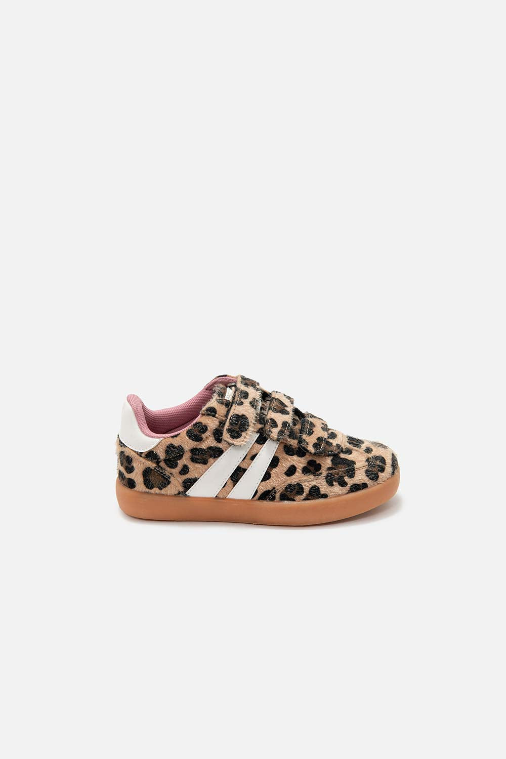 TENIS DE MIC CAFES CON CORREA AJUSTABLE PARA NIÑA
