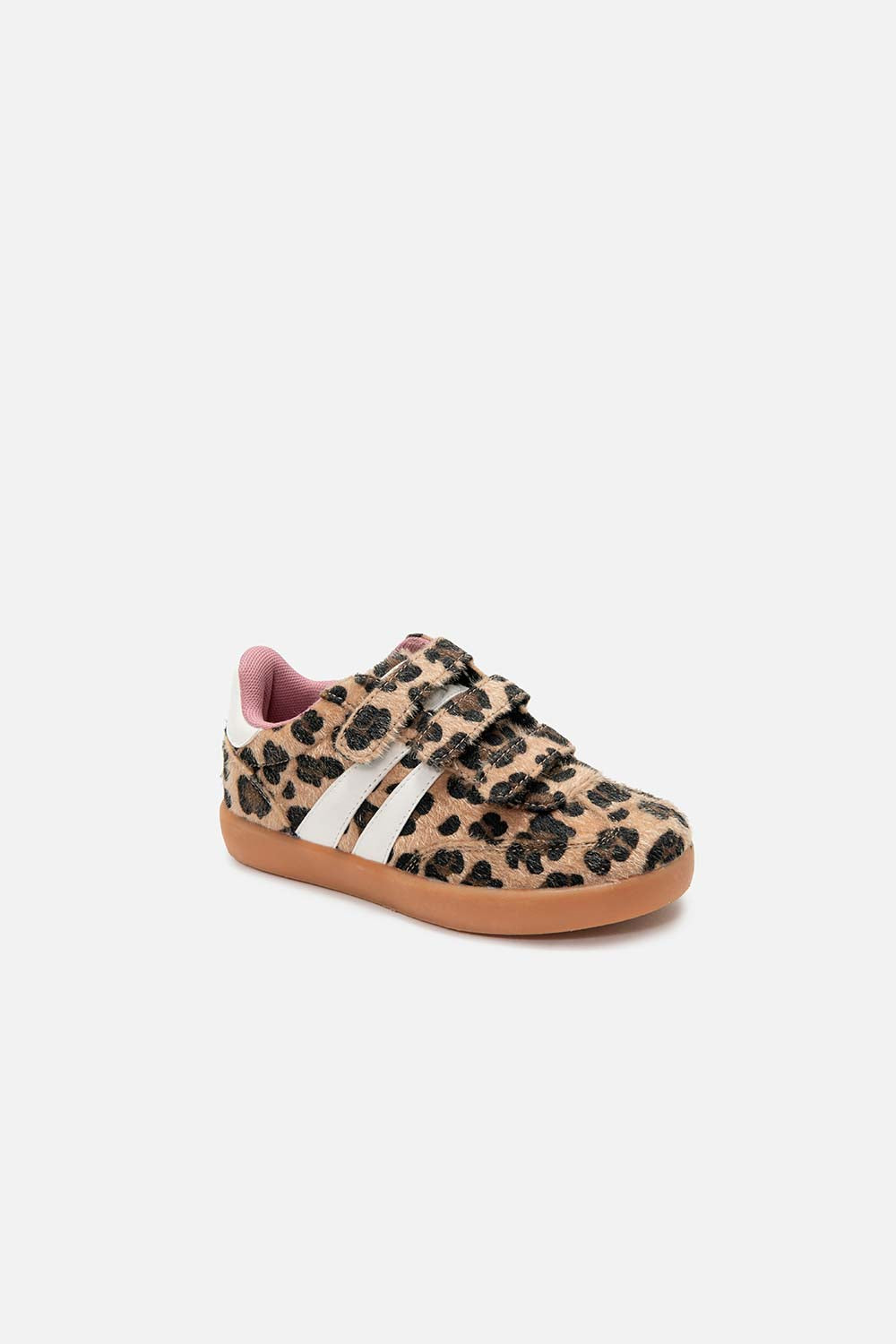 TENIS DE MIC CAFES CON CORREA AJUSTABLE PARA NIÑA