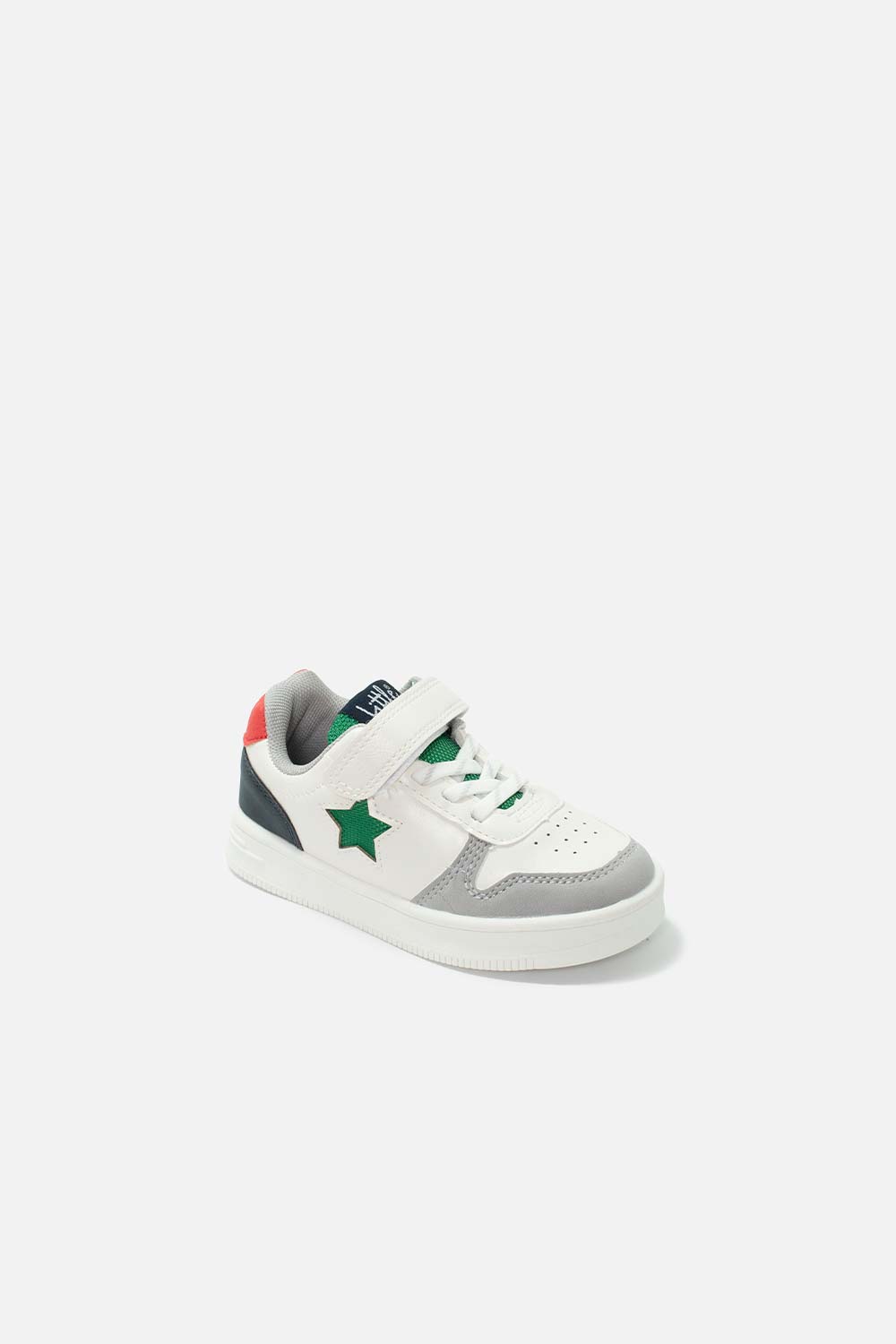 TENIS DE LITTLEMIC BLANCOS Y GRISES PARA NIÑO