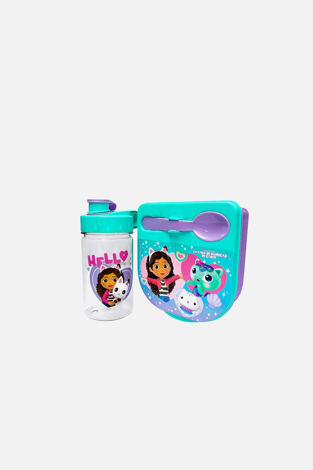 SET DE SANDUCHERA + TERMO DE GABBY'S DOLLHOUSE PARA NIÑA