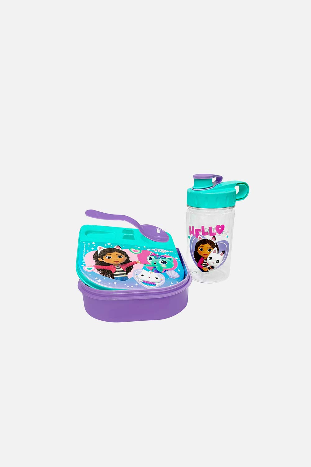 SET DE SANDUCHERA + TERMO DE GABBY'S DOLLHOUSE PARA NIÑA