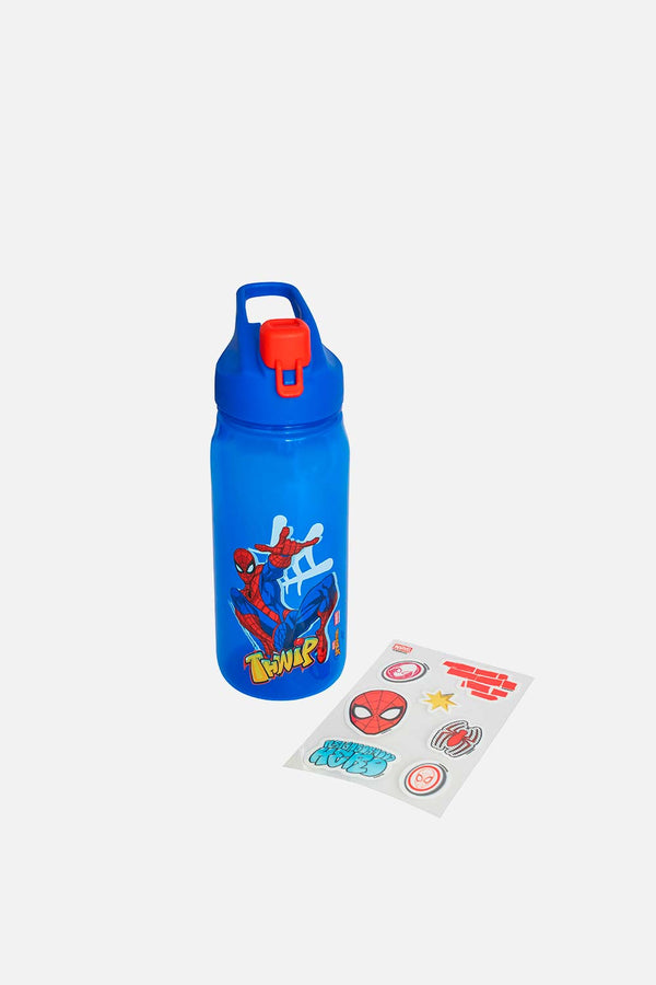BOTELLA DE SPIDER-MAN + STICKERS PARA NIÑO