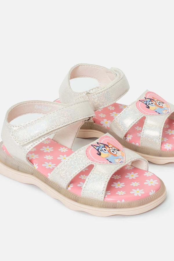 SANDALIA DE BLUEY ROSADAS PARA NIÑA