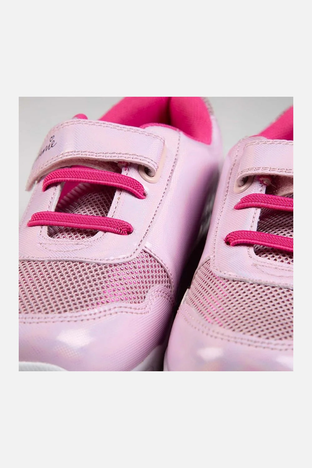 TENIS DE MINNIE MOUSE CON LUCES BLANCO Y ROSADO PARA NIÑA