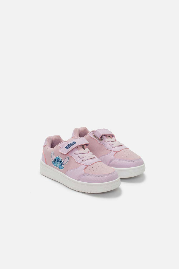 TENIS DE STITCH ROSADO PARA NIÑA