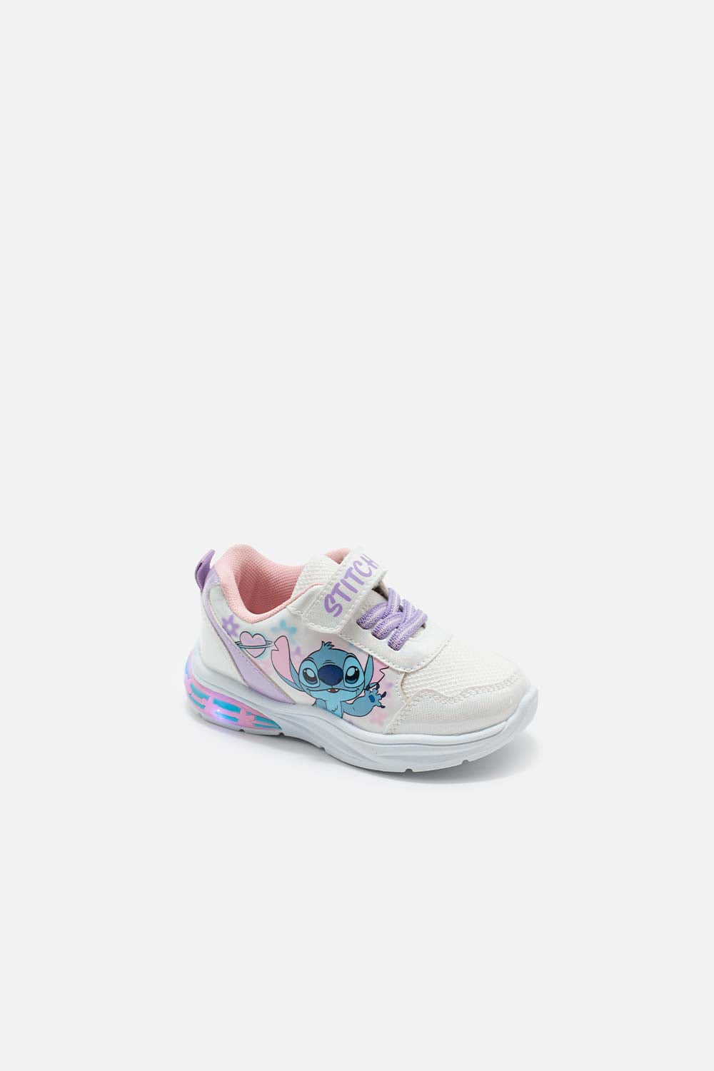 TENIS CON LUCES DE STITCH MULTICOLOR PARA NIÑA
