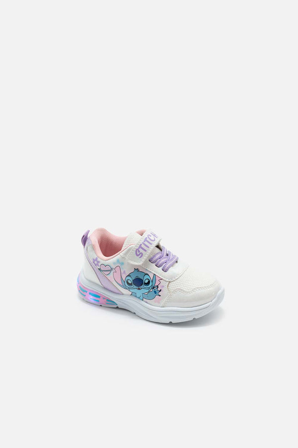 TENIS CON LUCES DE STITCH MULTICOLOR PARA NIÑA