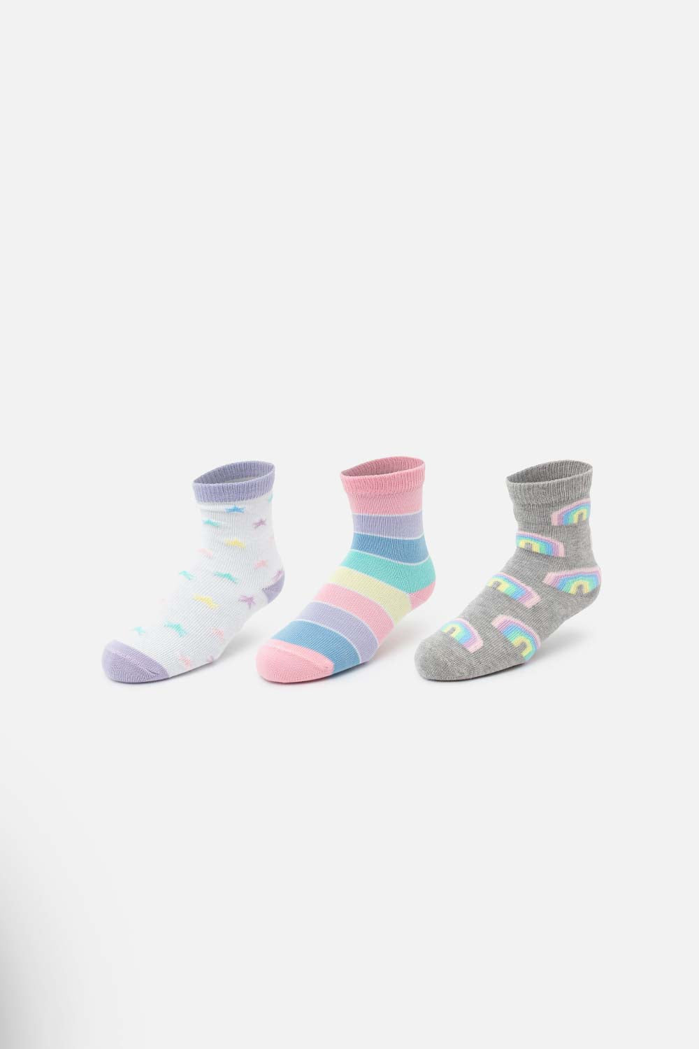 MEDIAS X3 DE LITTLEMIC MULTICOLOR PARA NIÑA