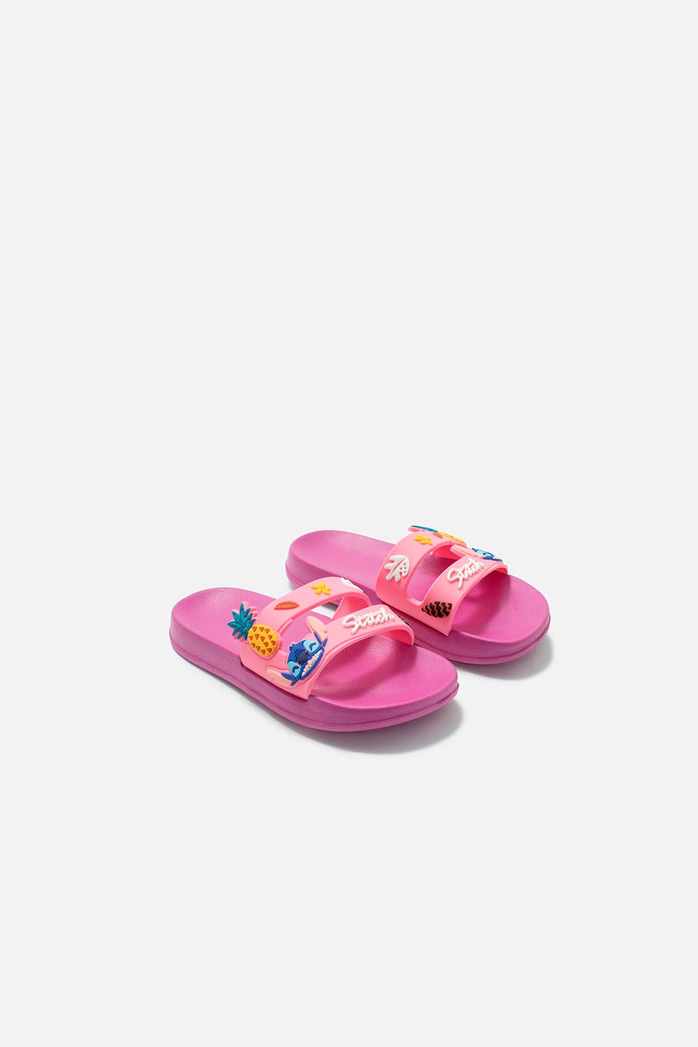 SANDALIAS DE STITCH ROSADAS PARA NIÑA