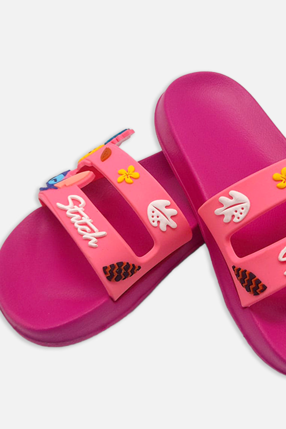 SANDALIAS DE STITCH ROSADAS PARA NIÑA