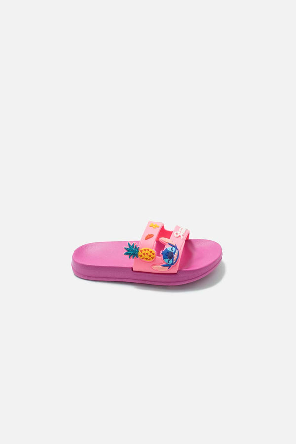 SANDALIAS DE STITCH ROSADAS PARA NIÑA