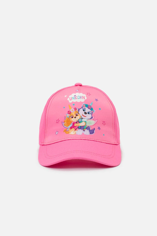 GORRA DE PAW PATROL ROSADA PARA NIÑA